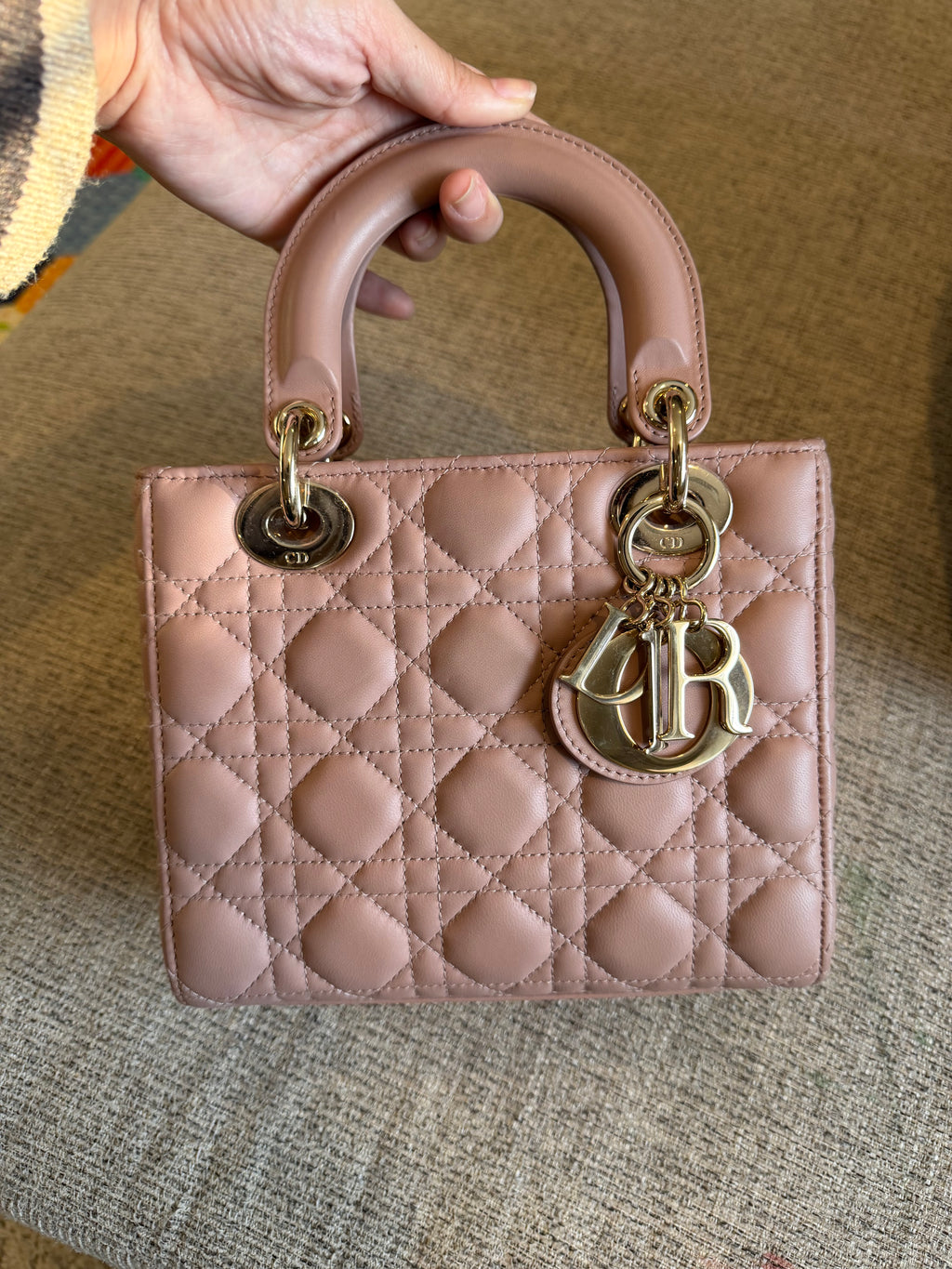 Lady Dior Small Matte Blush