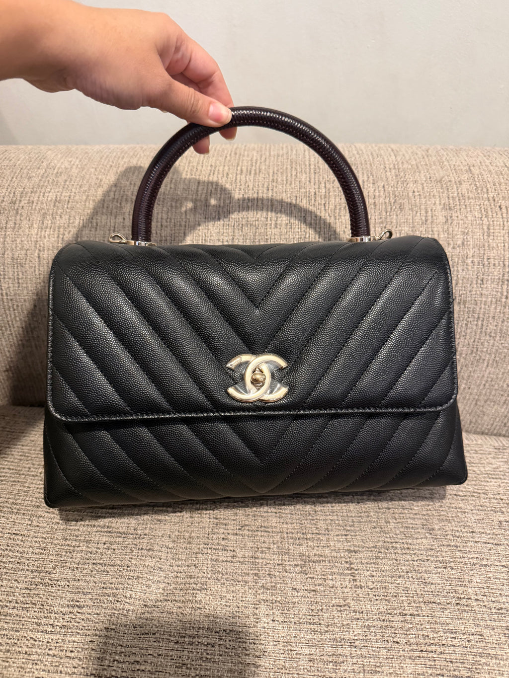 Chanel Coco Medium chevron