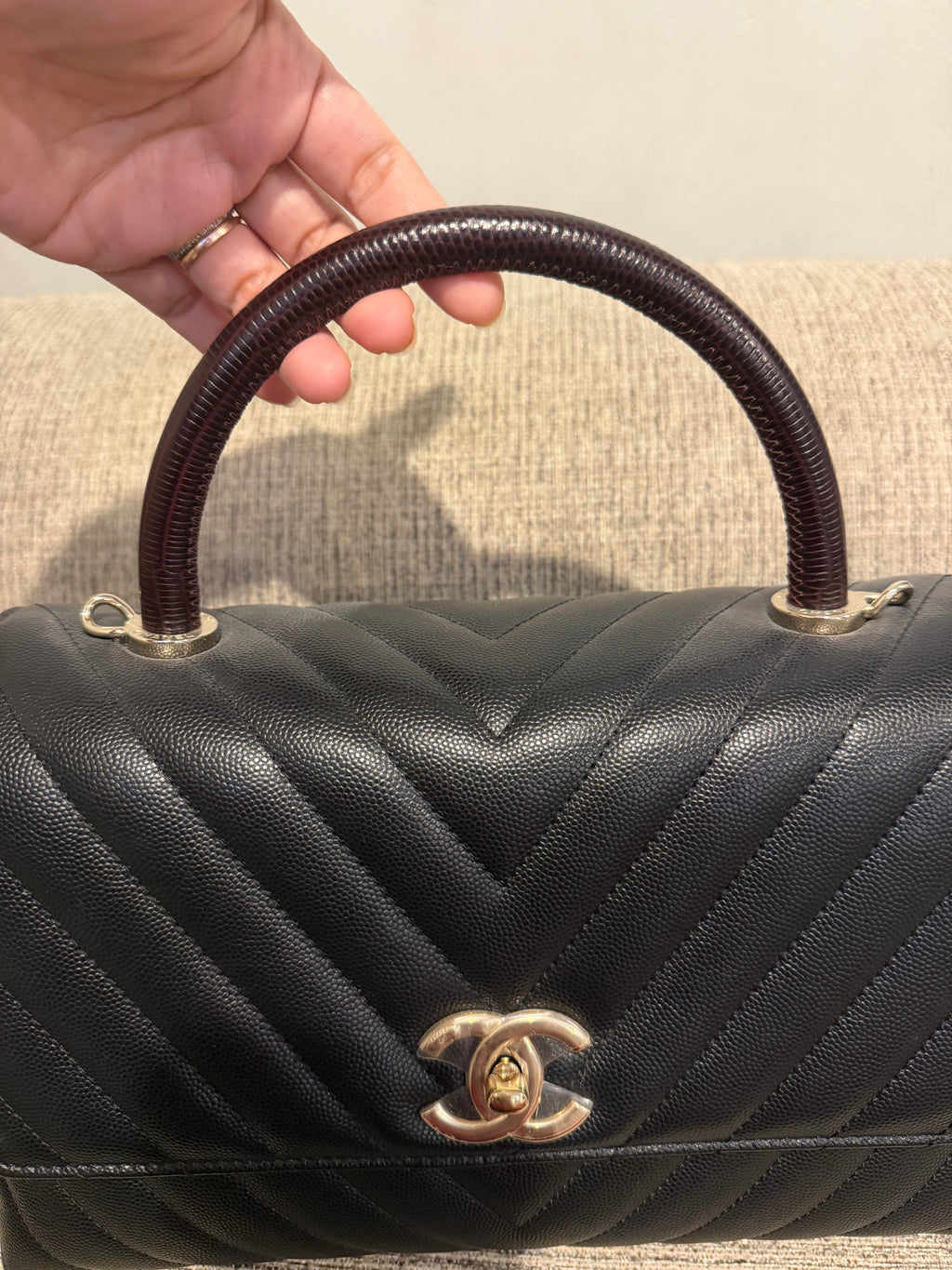 Chanel Coco Medium chevron