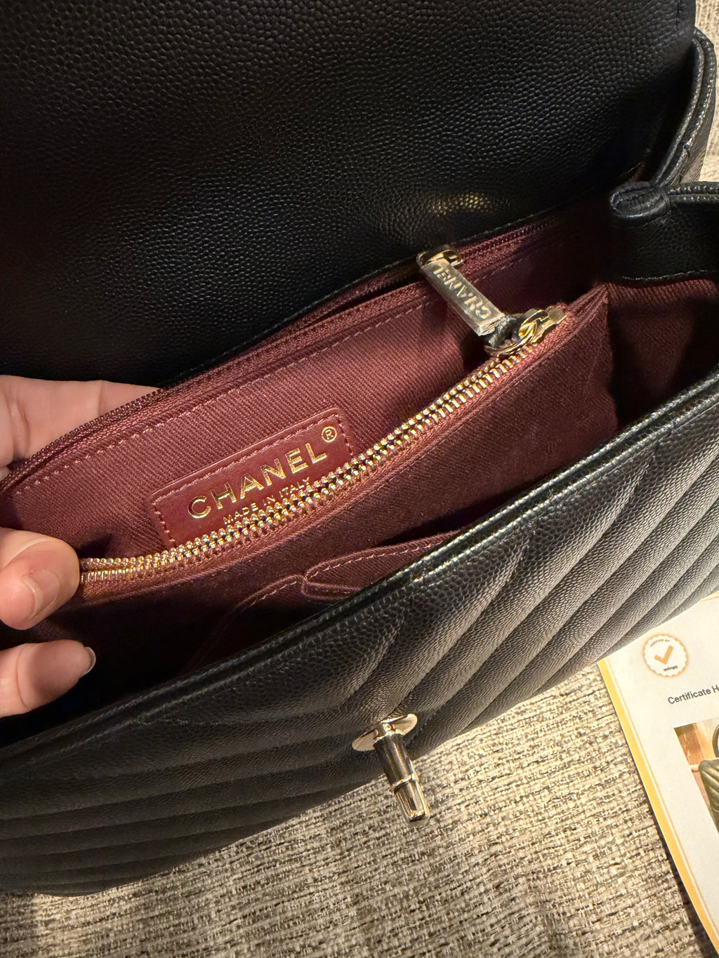 Chanel Coco Medium chevron
