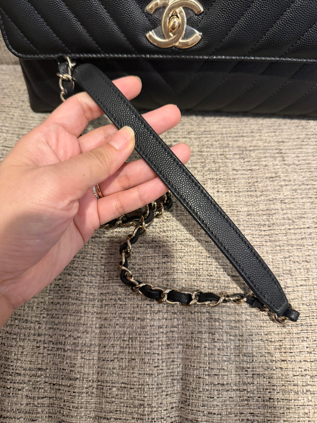 Chanel Coco Medium chevron