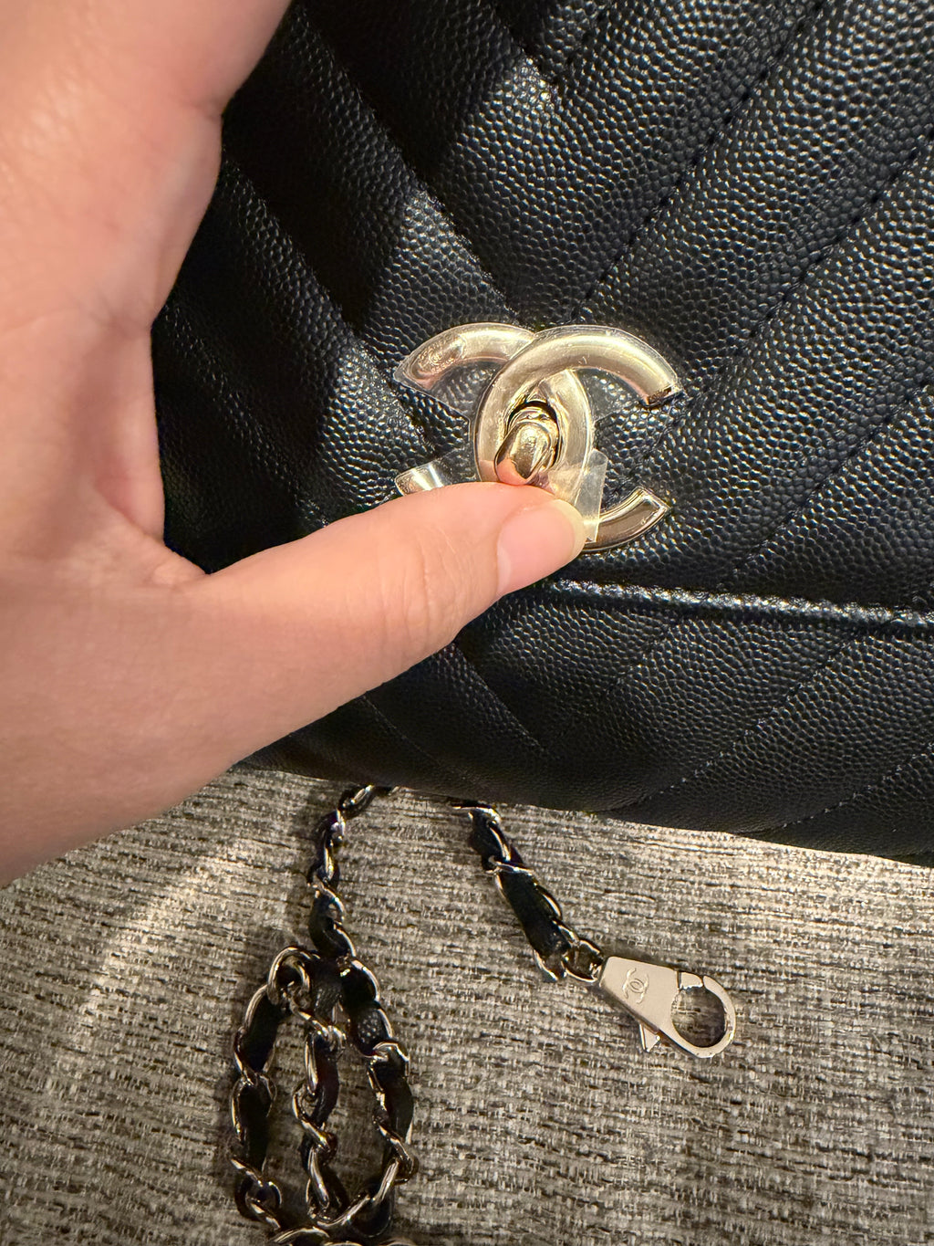 Chanel Coco Medium chevron