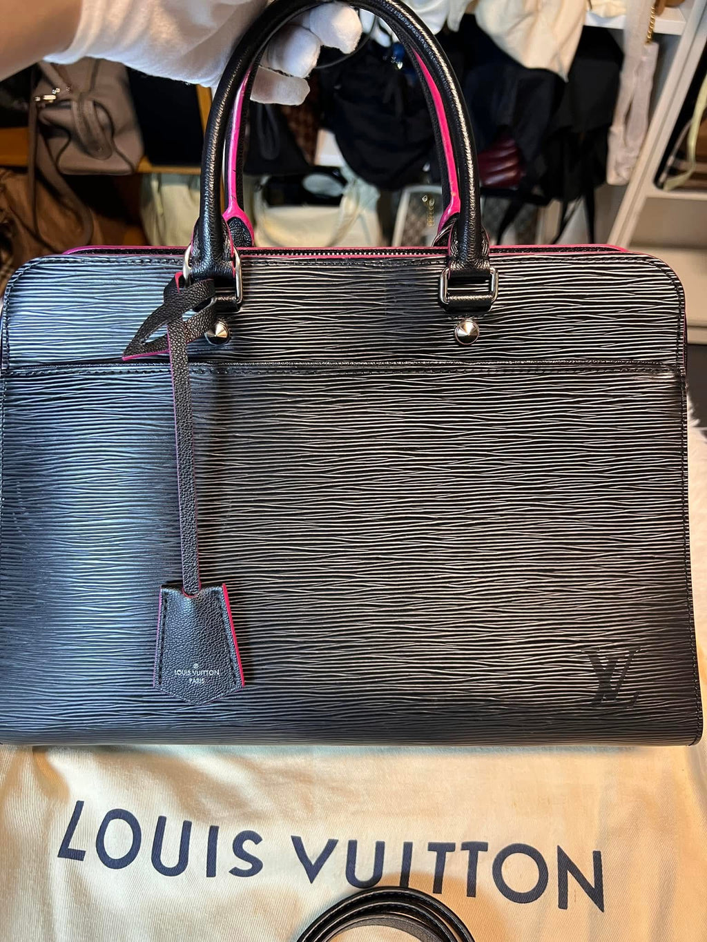 Louis Vuitton Epi Tote Bag Black