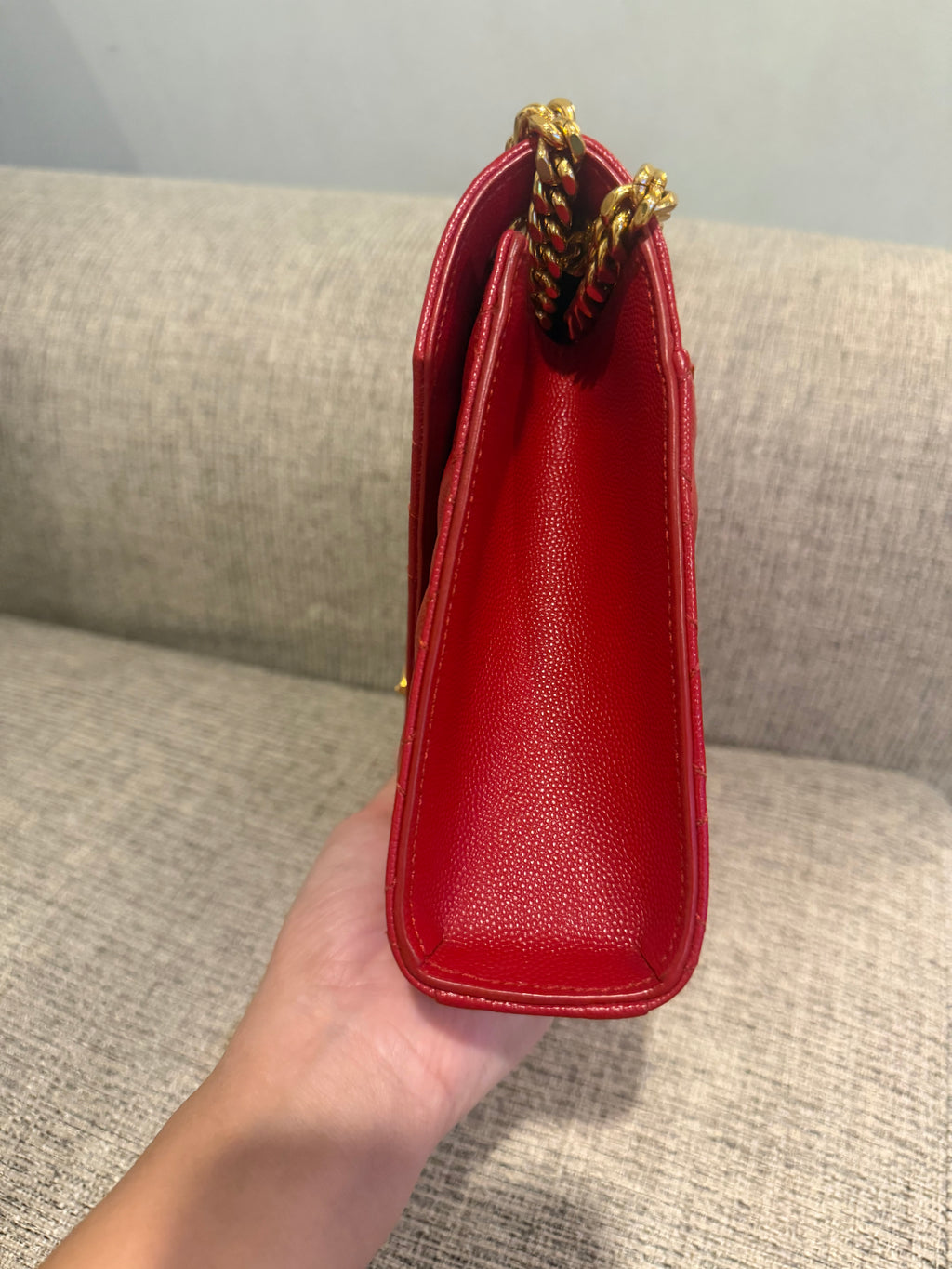YSL Envelope Medium Red GHW