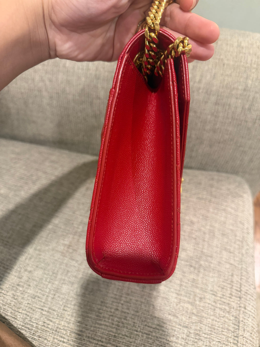 YSL Envelope Medium Red GHW