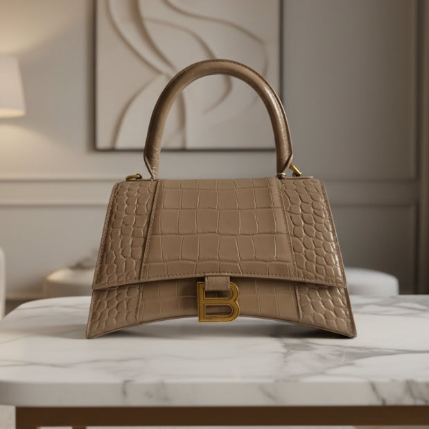 Balenciaga Hourglass Small croc