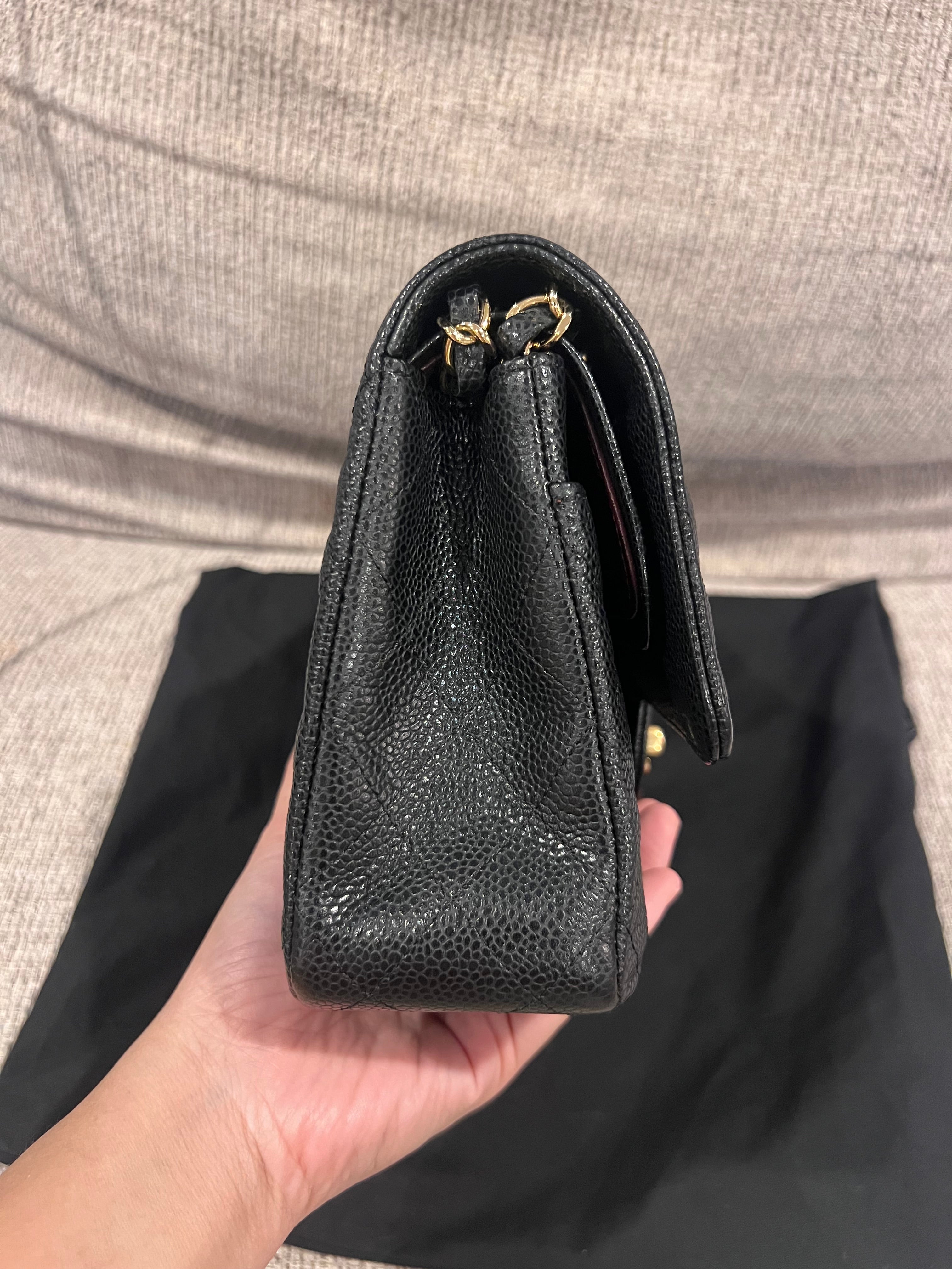 Chanel Double Flap Medium Caviar GHW