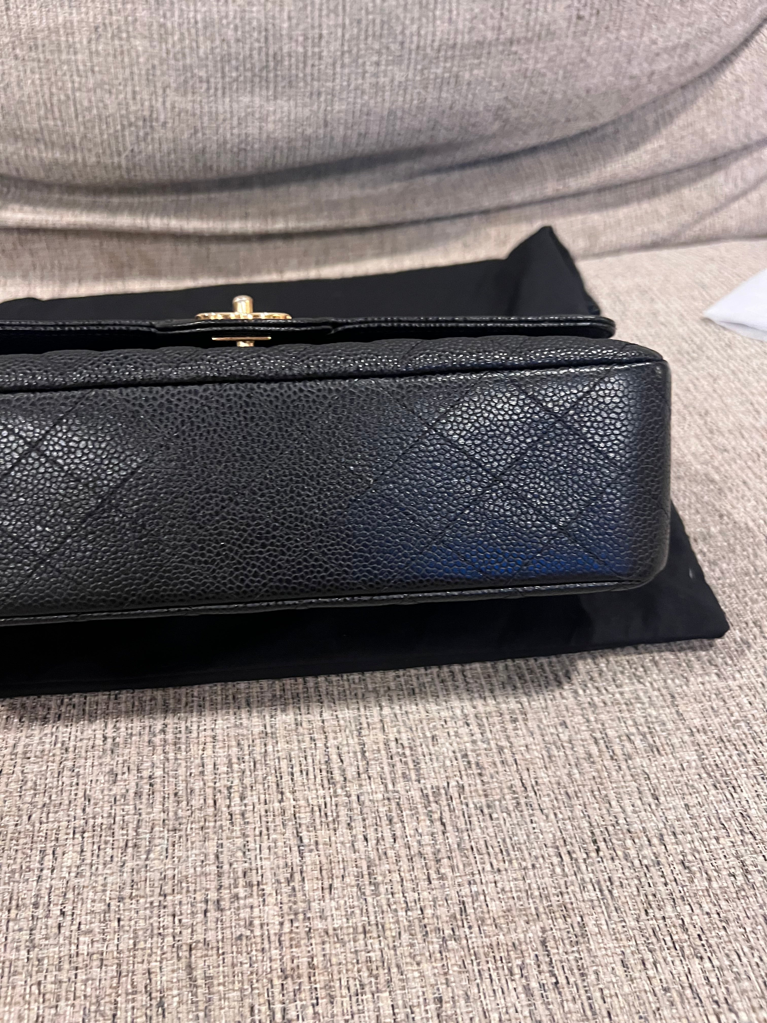 Chanel Double Flap Medium Caviar GHW