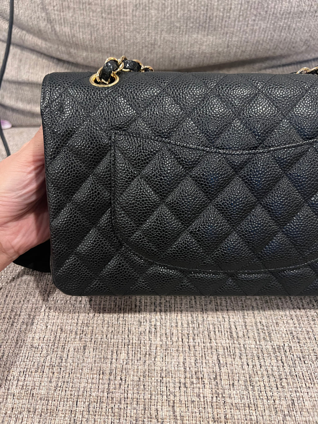 Chanel Double Flap Medium Caviar GHW