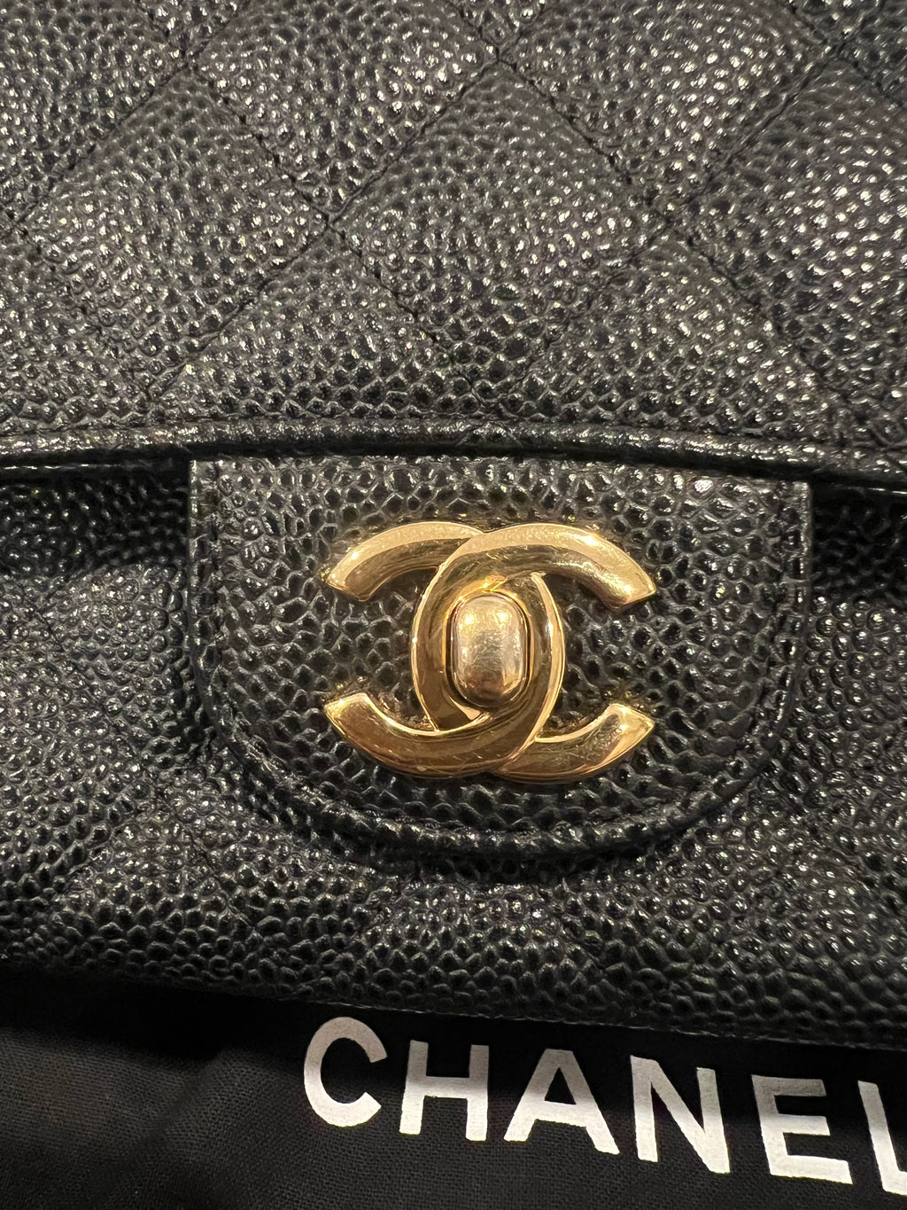 Chanel Double Flap Medium Caviar GHW