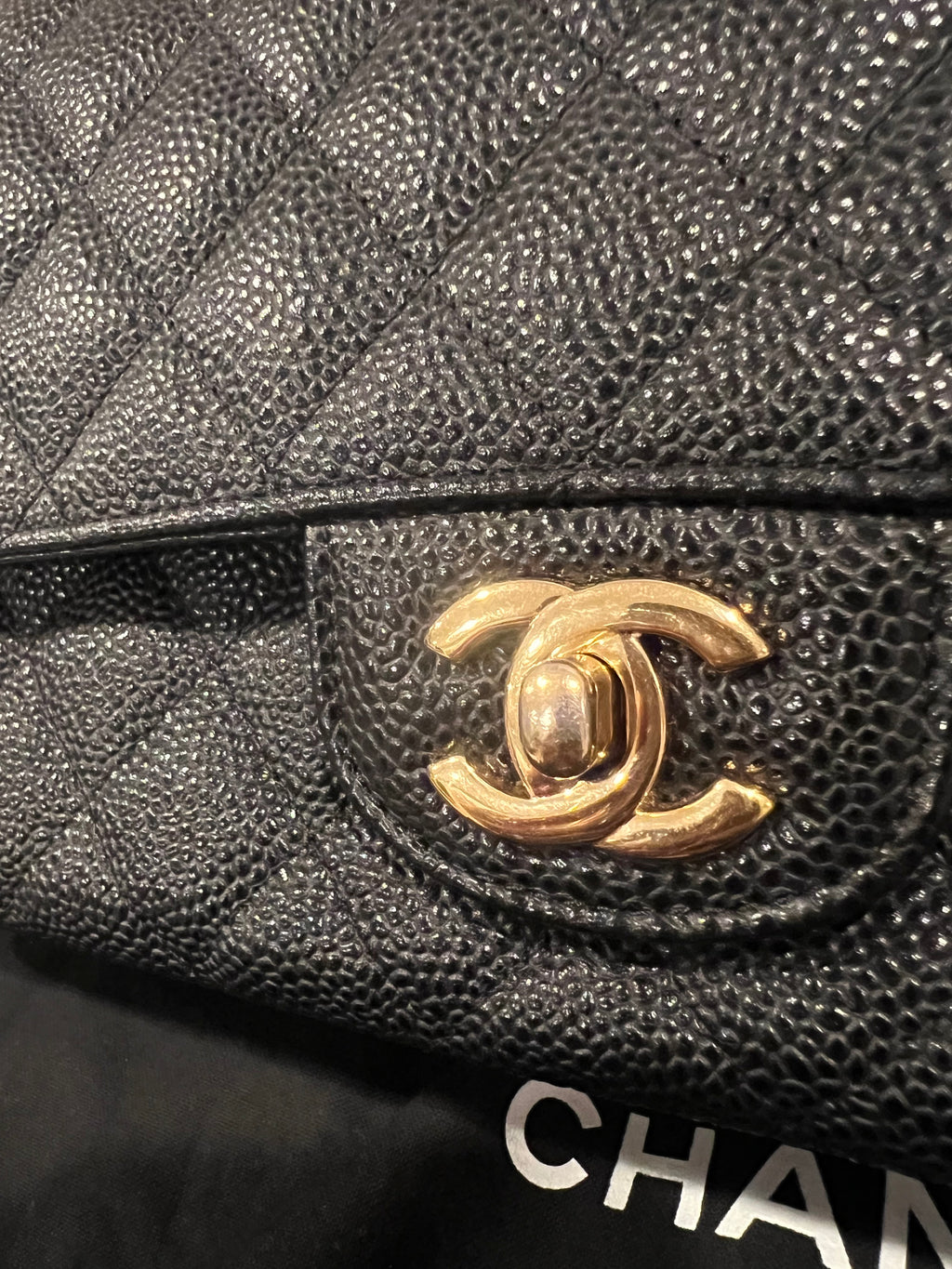 Chanel Double Flap Medium Caviar GHW