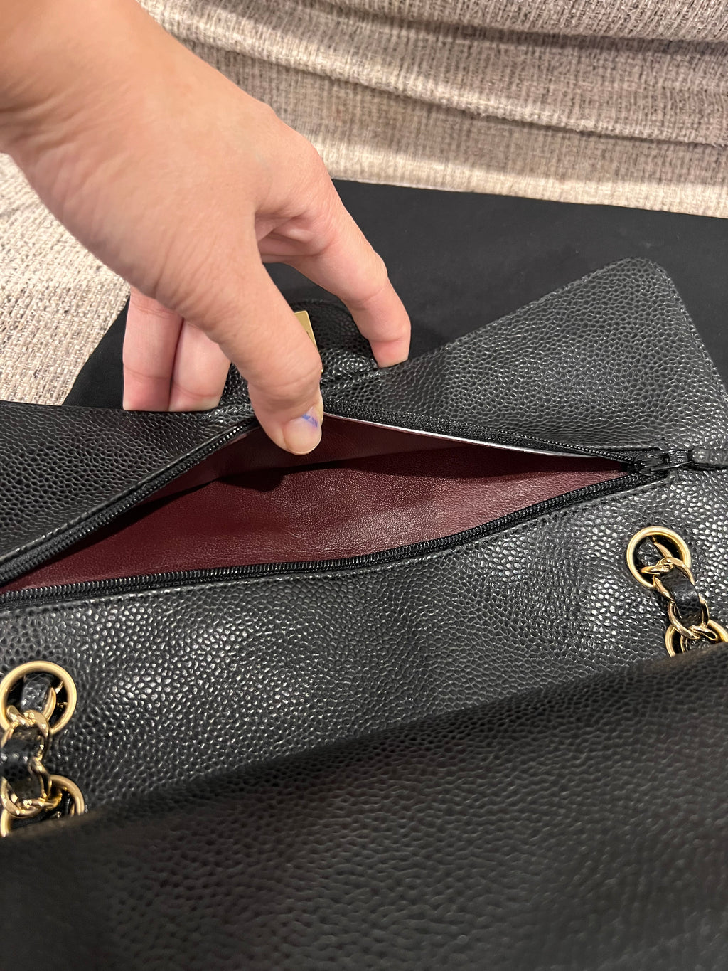 Chanel Double Flap Medium Caviar GHW