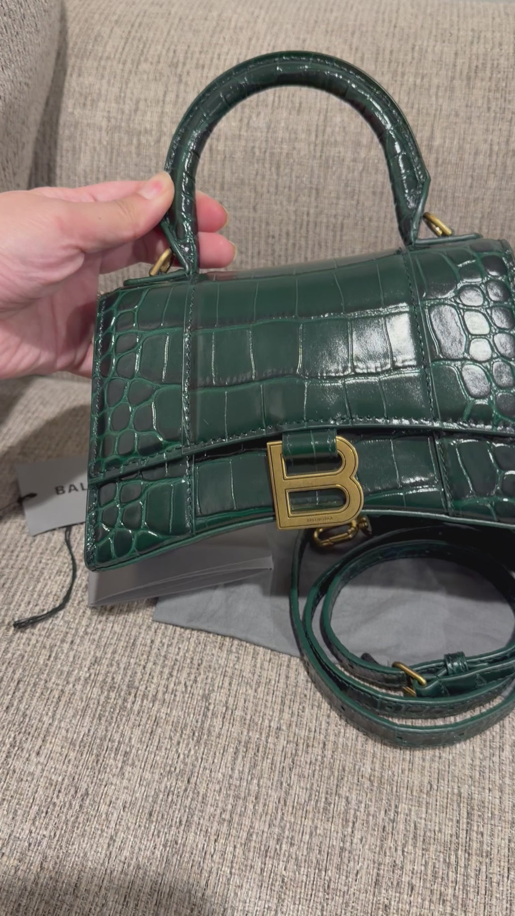 Balenciaga Hourglass Croc XS